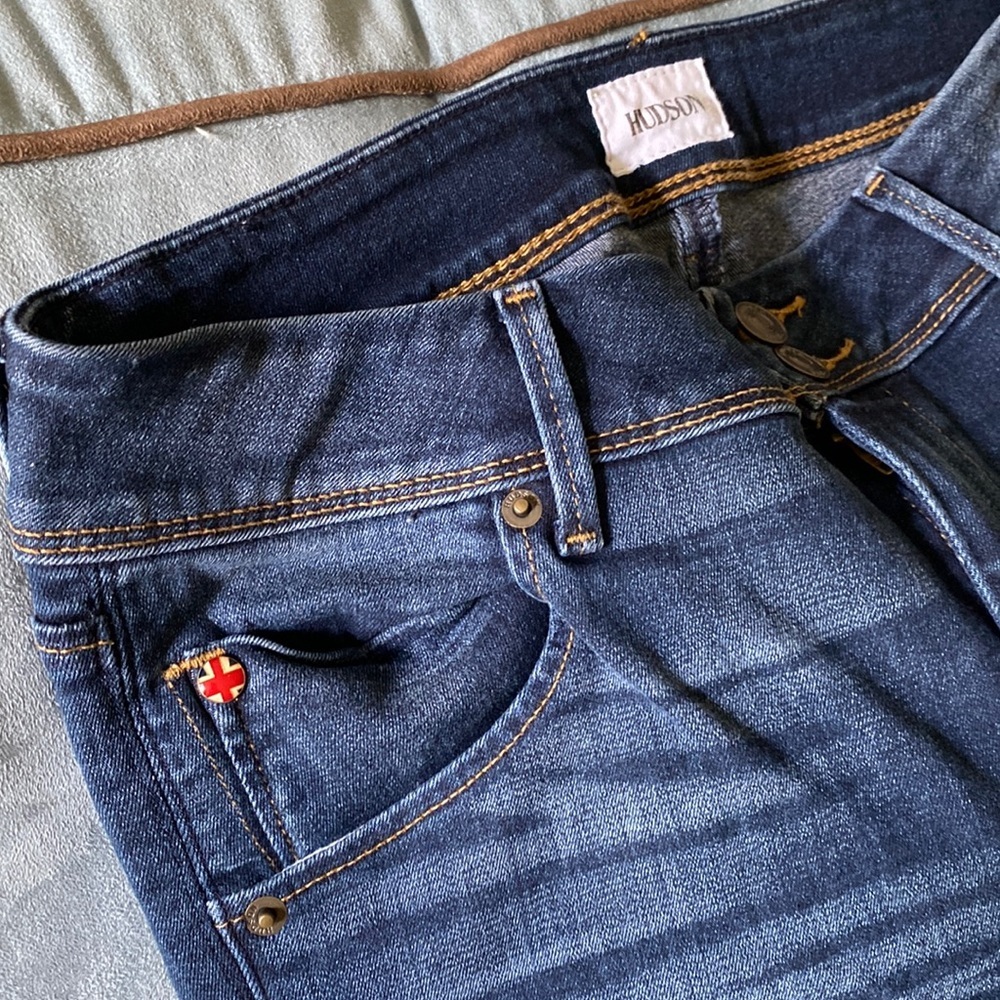 Hudson Collin Flap Skinny Jeans Size 29